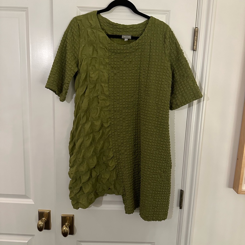 Niche size XS olive green mini dress or tunic